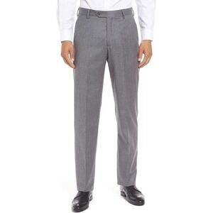Berle Gray Flat Front Wool Trouser Dress Pants Men's Size 40 NWT